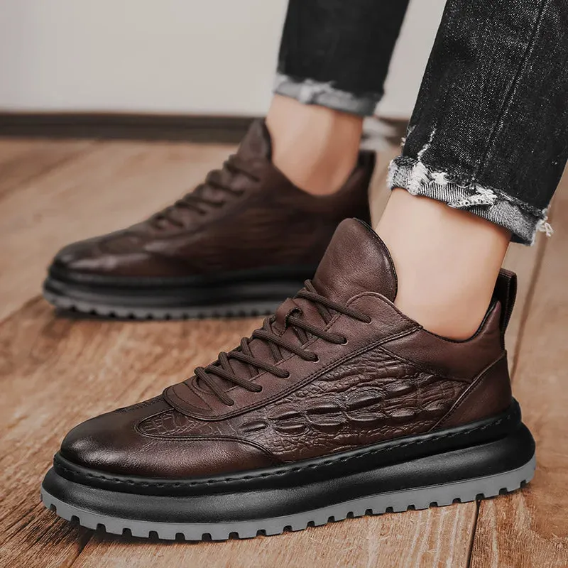 Chaussures Streetwear en cuir  - Mode Homme Tendance Hiver 2023