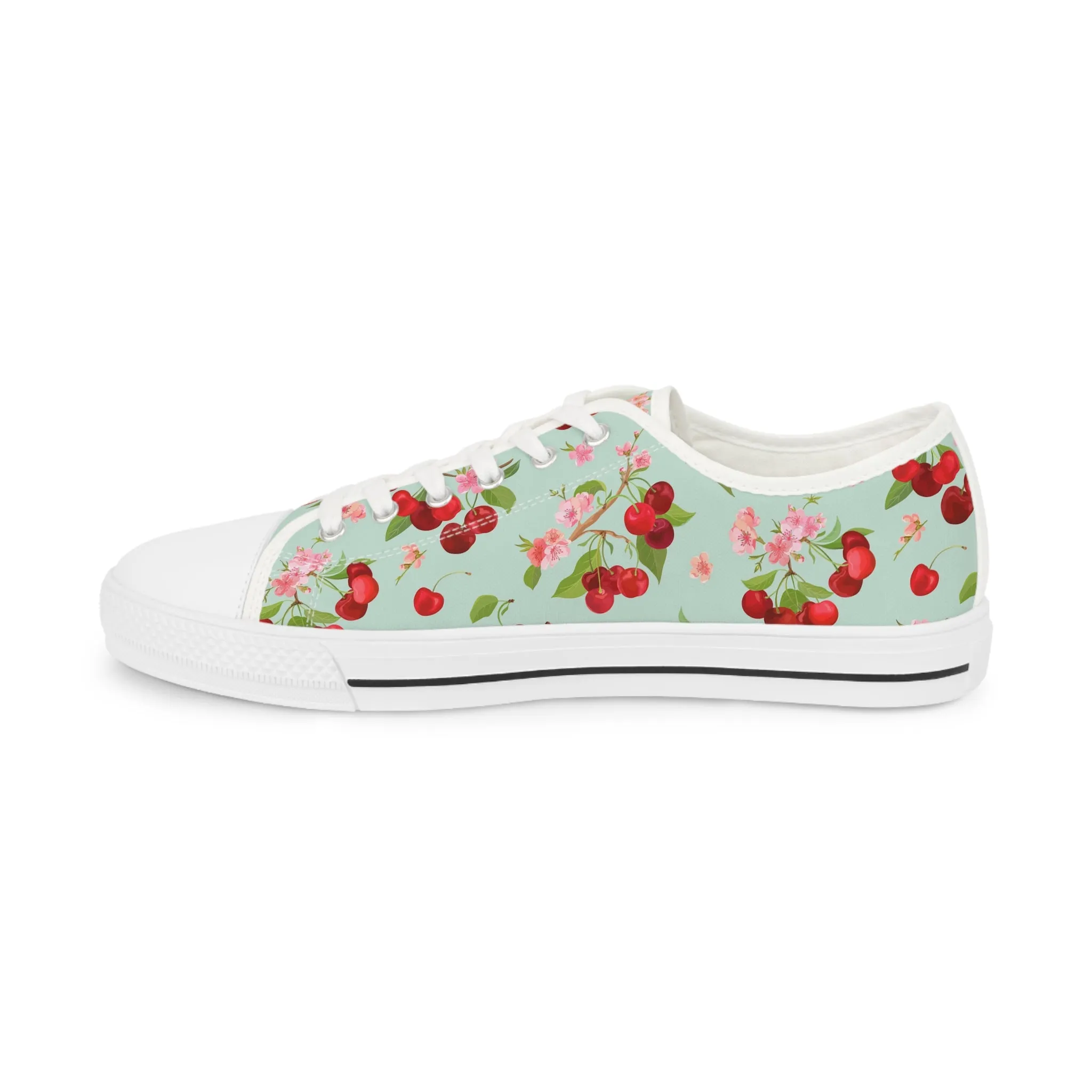 Cherry Men's Low Top Sneakers