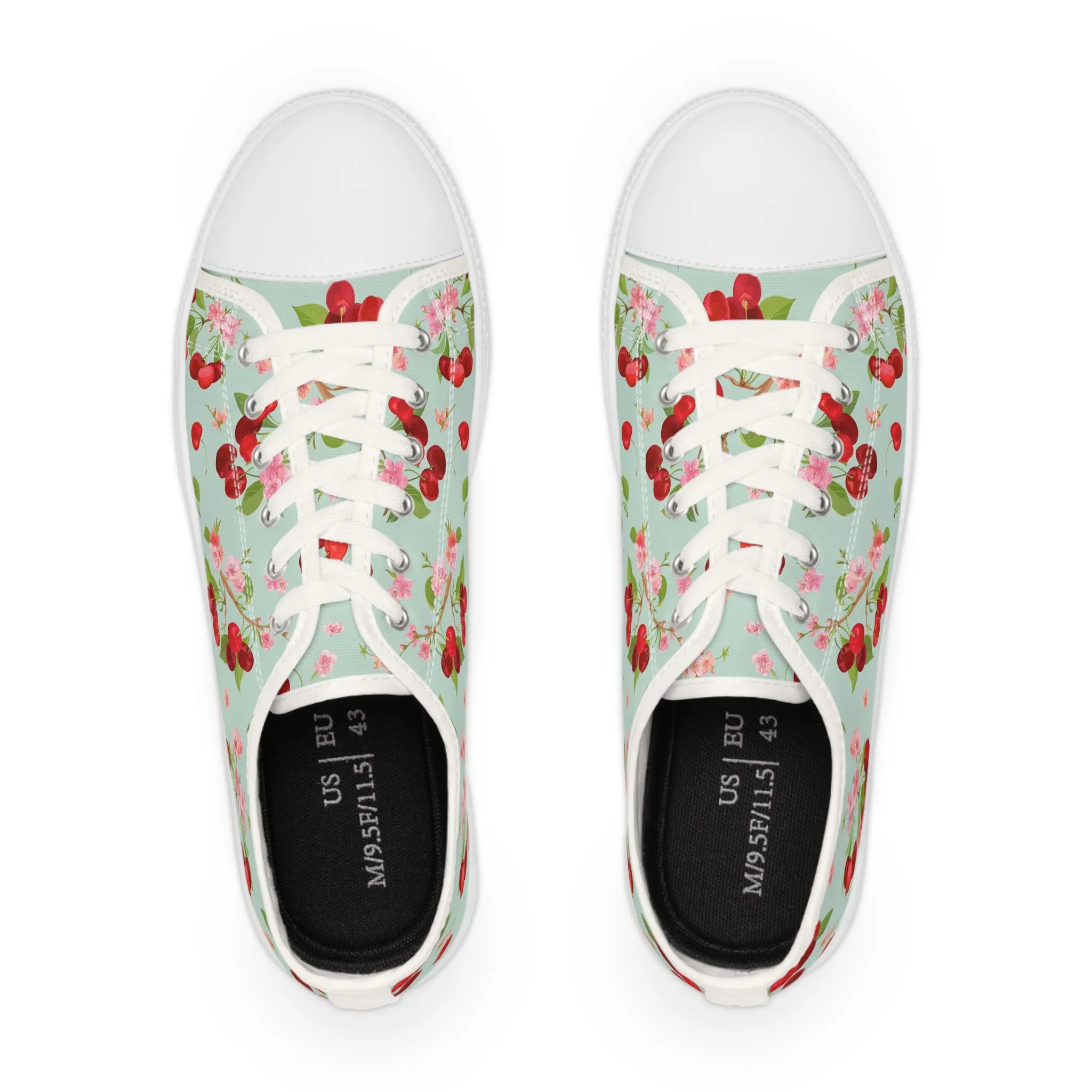 Cherry Men's Low Top Sneakers