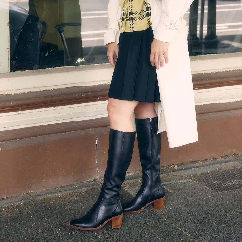 CIANNA LEATHER LONG BOOTS