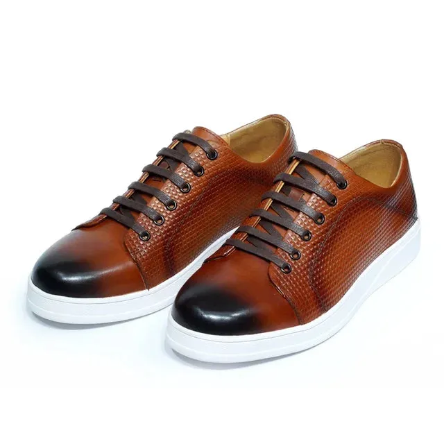 Classic Genuine Leather Textured Shoes