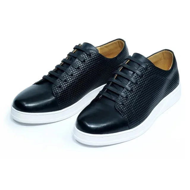 Classic Genuine Leather Textured Shoes