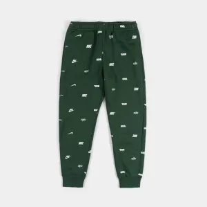 Club  Brushed Back AOP Jogger Mens Pants (Green/White)