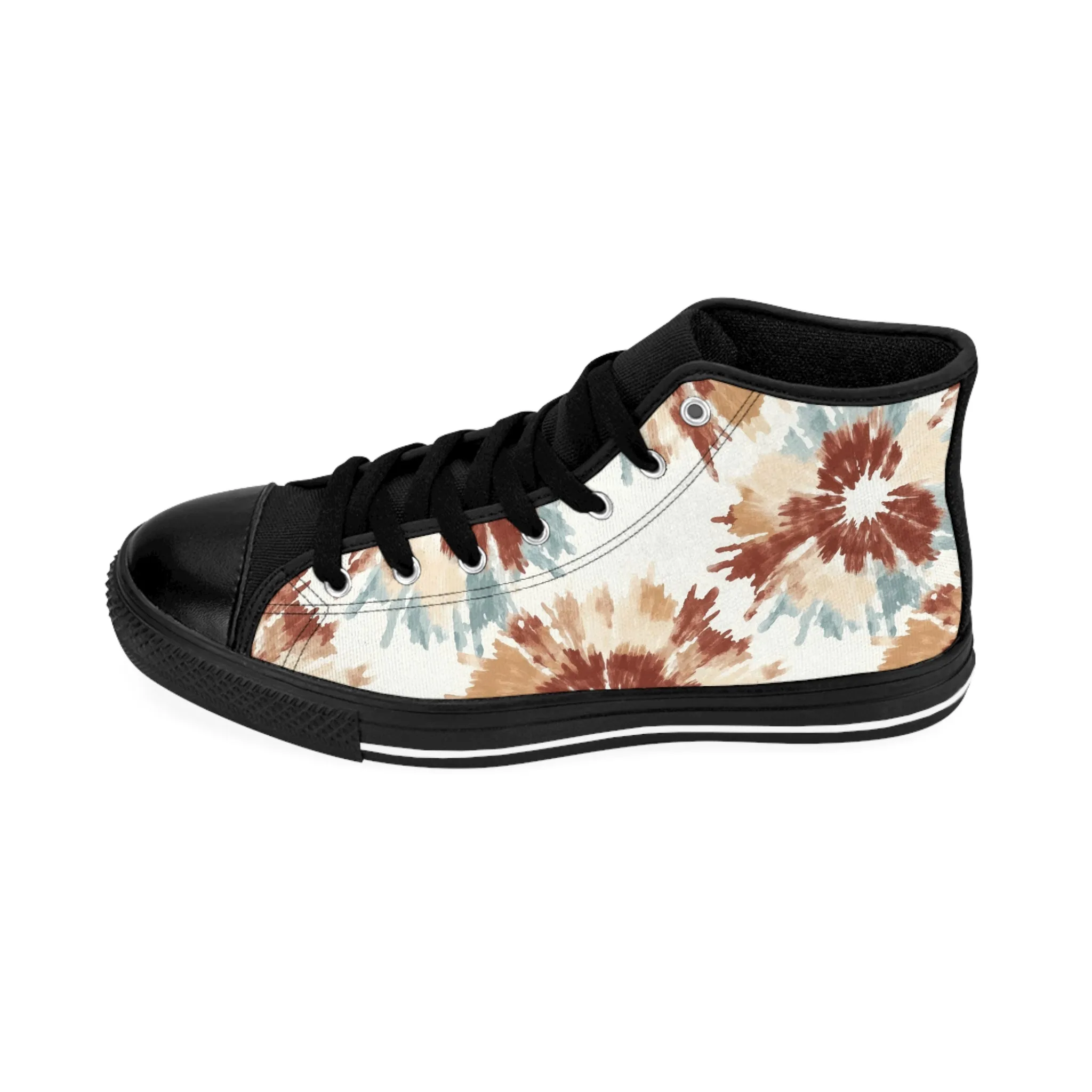 Colorful Splash Pattern Women's Classic Sneakers