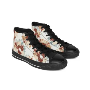 Colorful Splash Pattern Women's Classic Sneakers