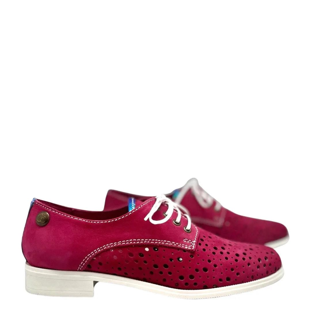 Cordon - Fuchsia lace up shoe