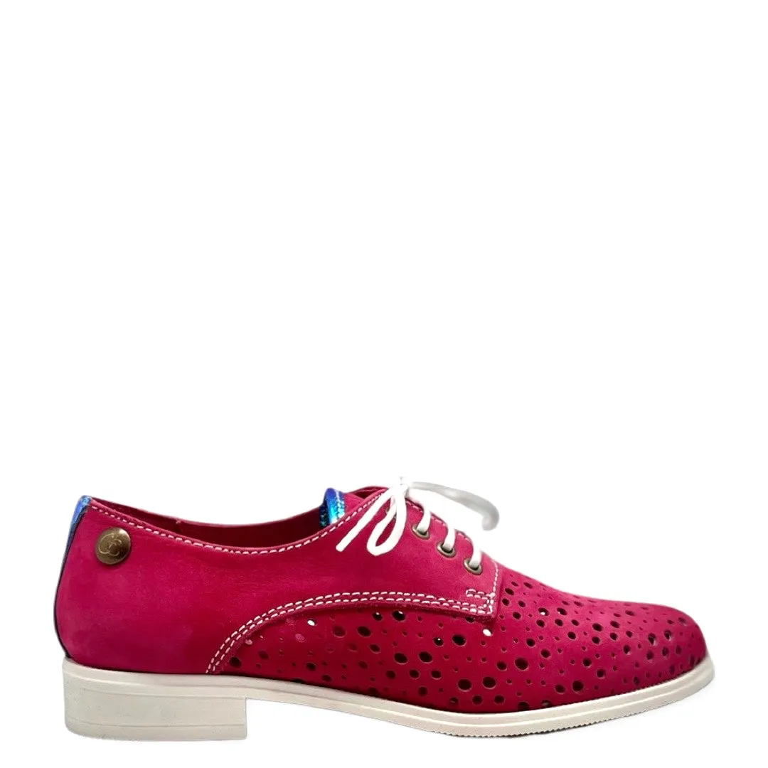 Cordon - Fuchsia lace up shoe