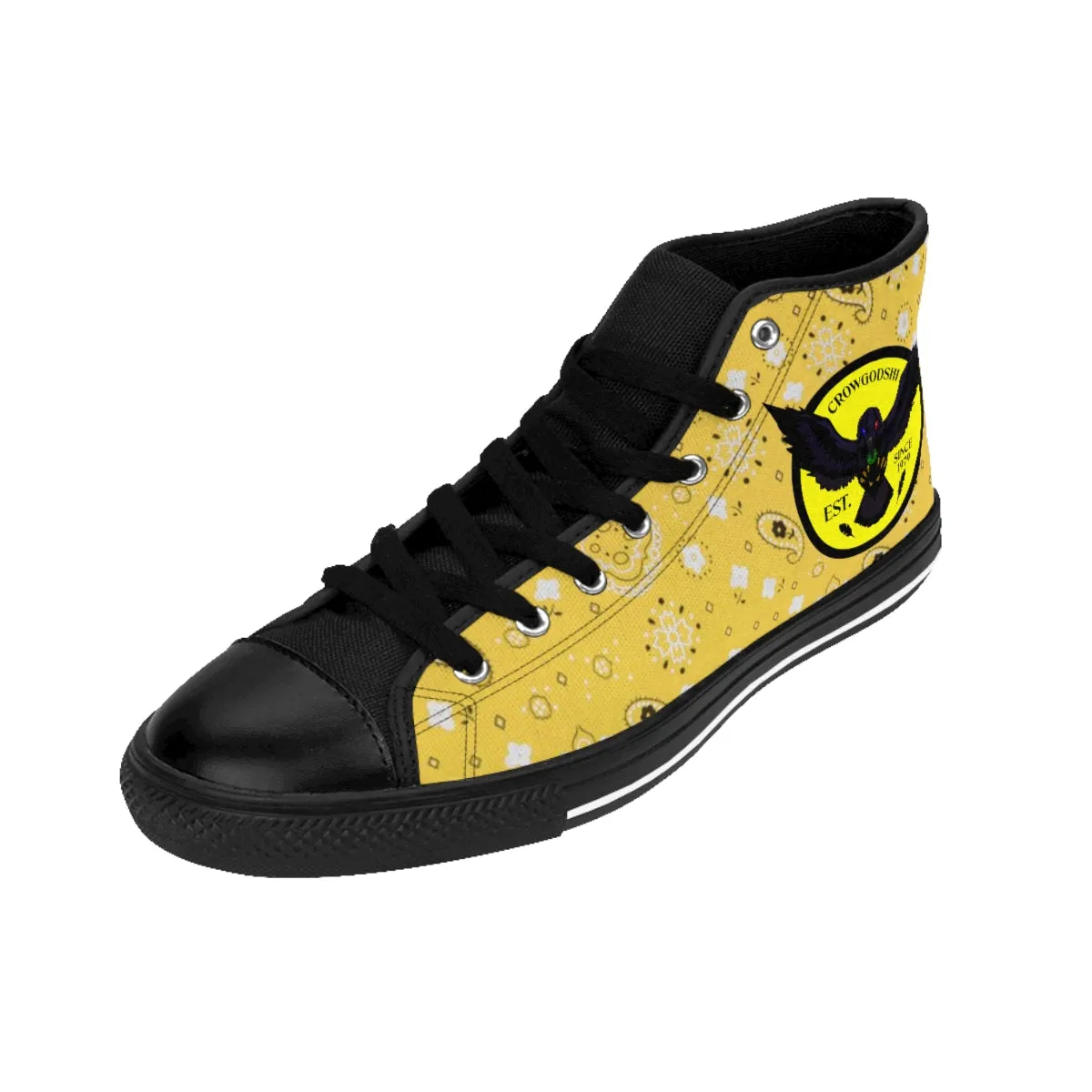 Crowgodshi Men's Yellow Colors High-Tops