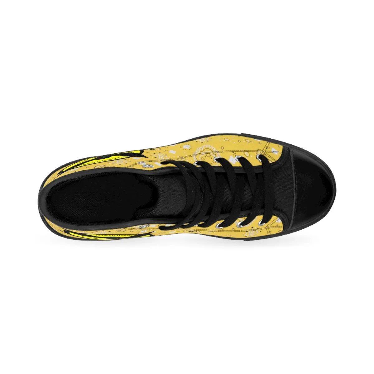 Crowgodshi Men's Yellow Colors High-Tops