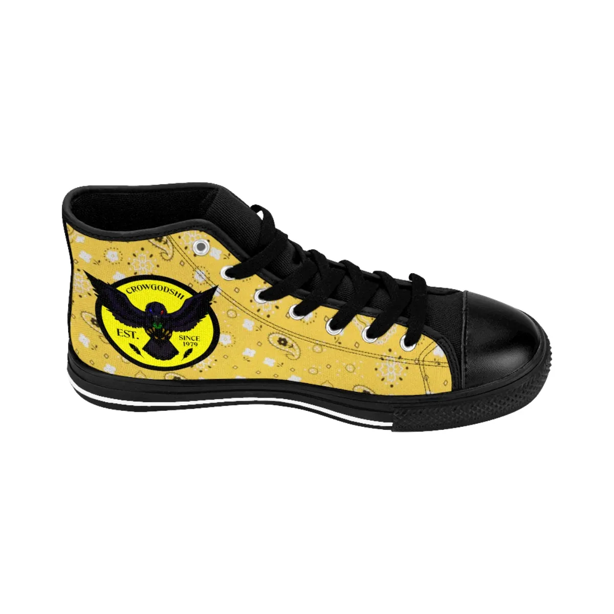 Crowgodshi Men's Yellow Colors High-Tops