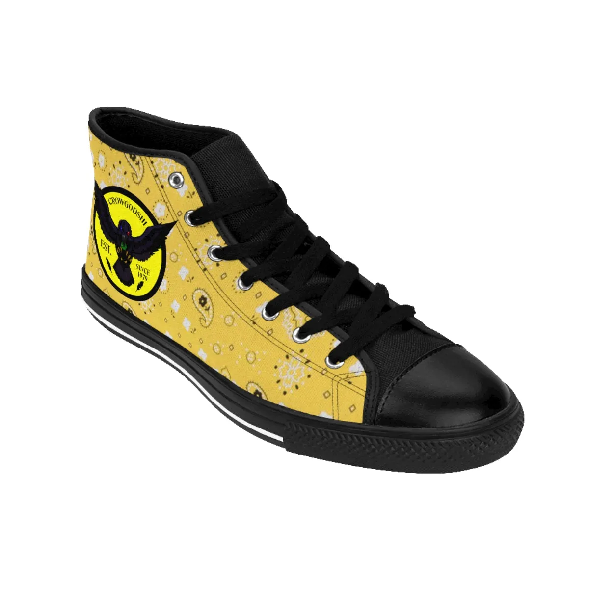 Crowgodshi Men's Yellow Colors High-Tops