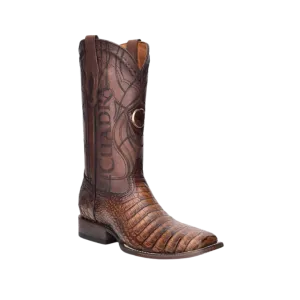 Cuadra Women's Maple Caiman Square Toe Laser Boot