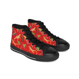 Cute Lizard and Frogs Women's Classic Sneakers