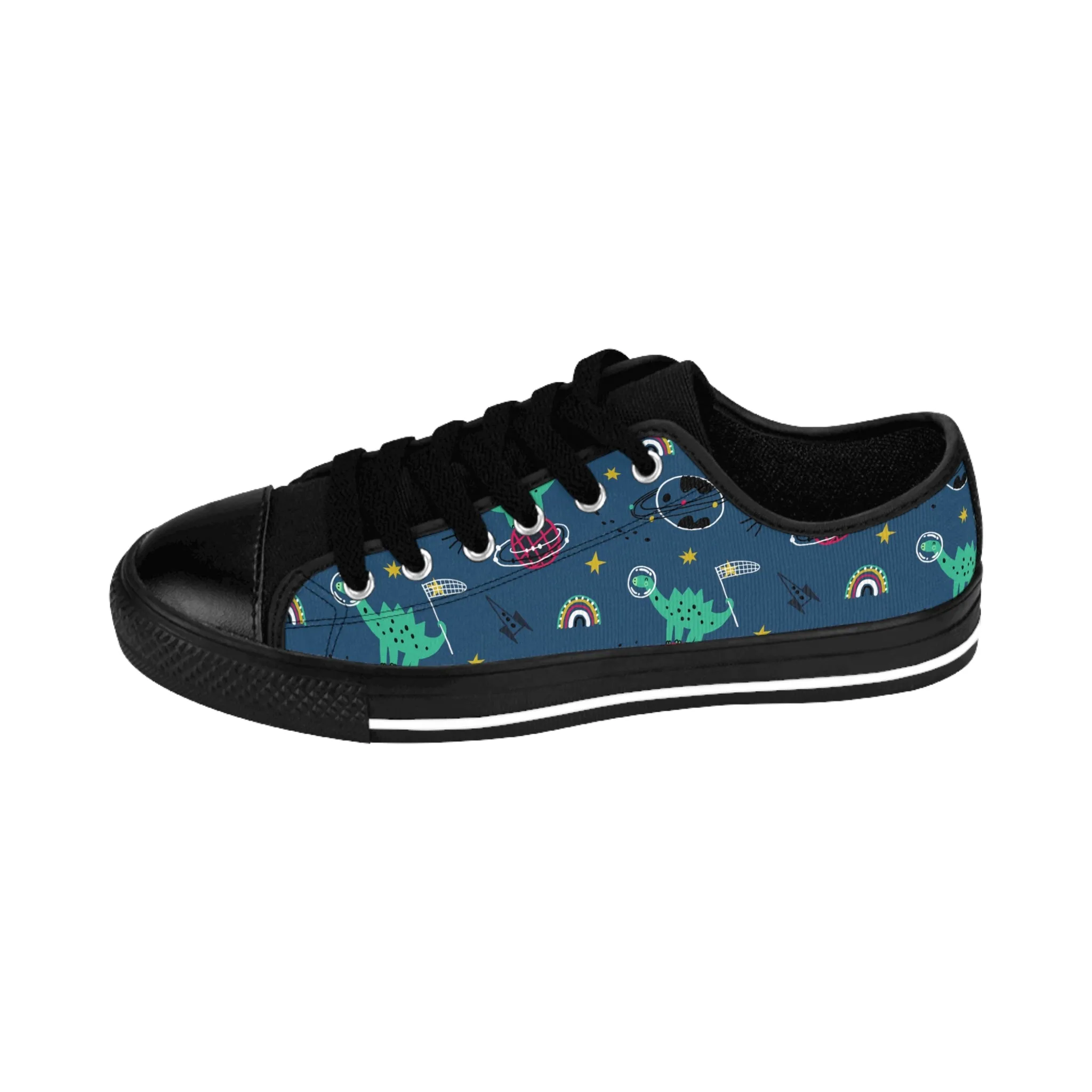 Cute Space Dinosaur Men's Sneakers