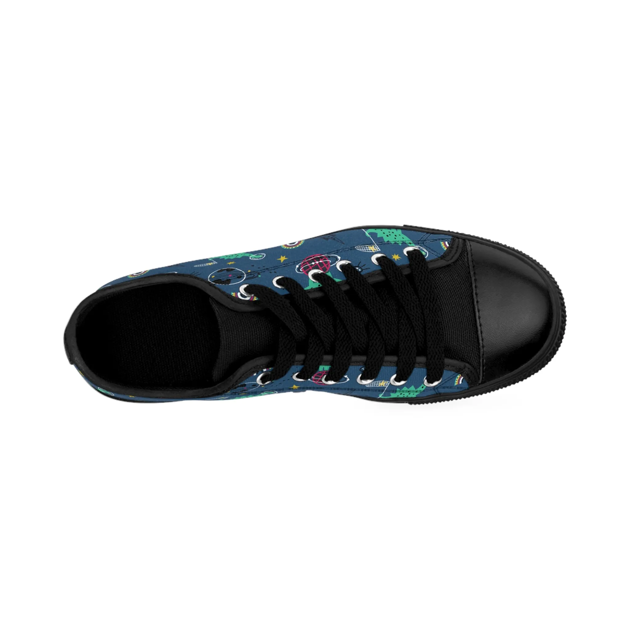 Cute Space Dinosaur Men's Sneakers