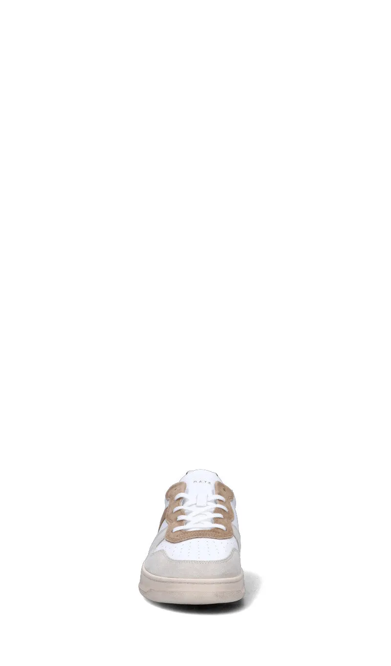 D.A.T.E. Sneaker uomo bianca/nera/grigia chiara in pelle
