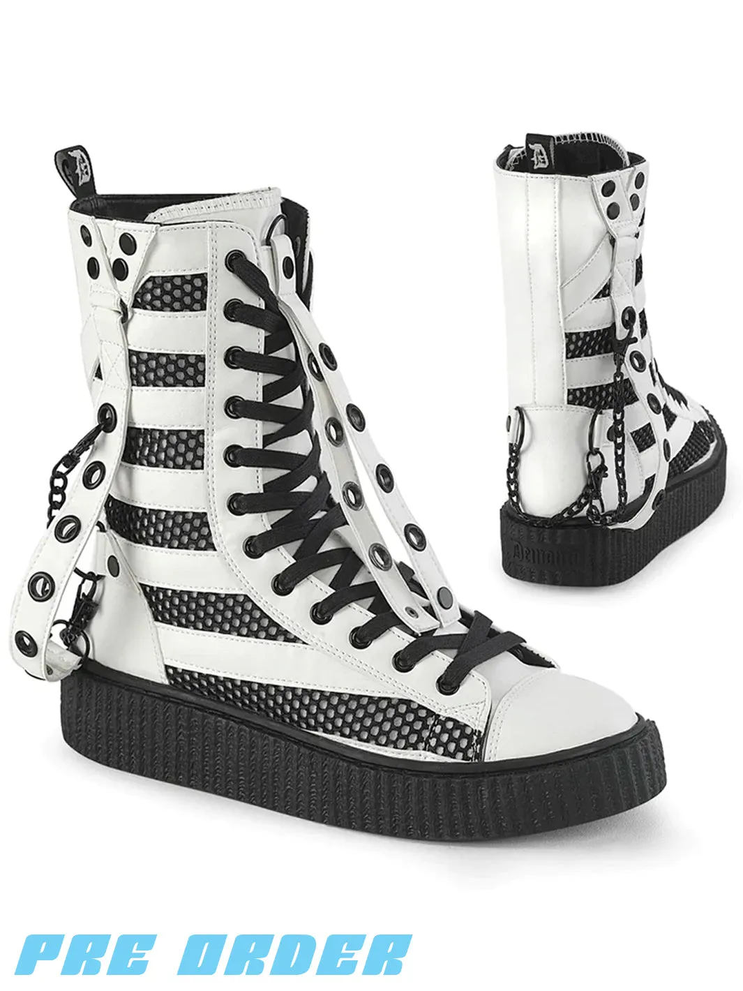 DEMONIA SNEEKER-325 - WHITE ✰ PRE ORDER ✰