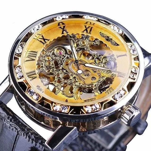 Diamond Mechanical Wrist Watch For Beloved