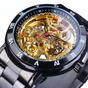 Diamond Mechanical Wrist Watch