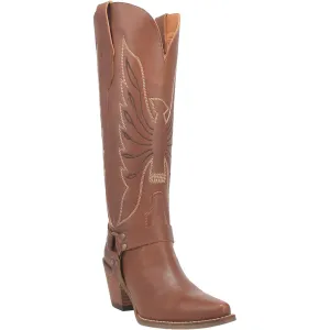 Dingo Womens Heavens To Betsy Cowboy Boots Leather Brown