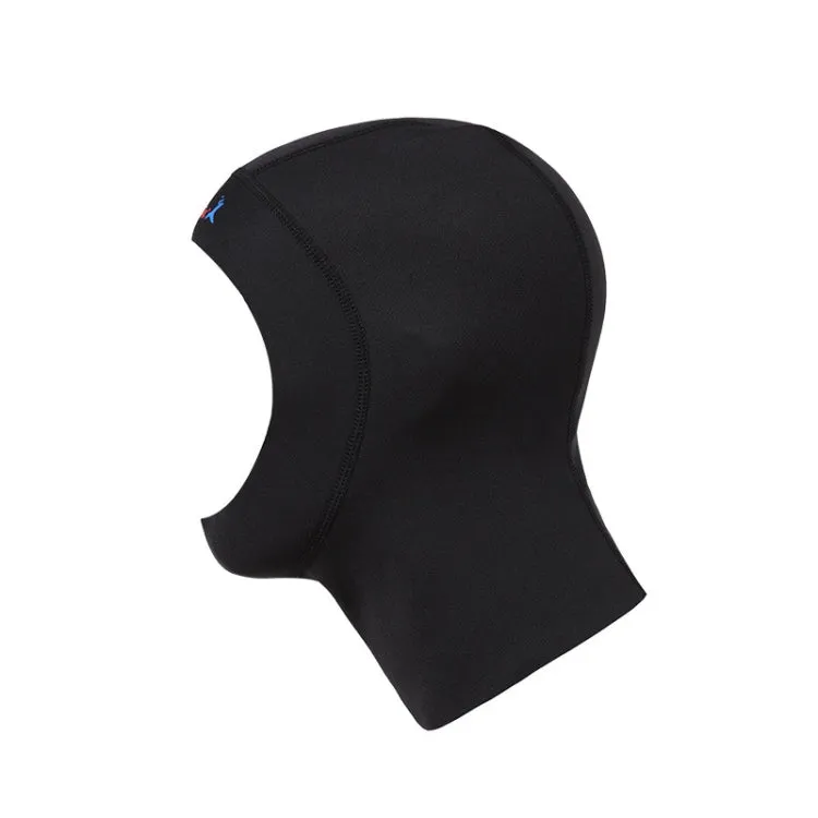 DIVE & SAIL DH-002 1mm Men and Women Swimming Caps Sunscreen Diving Cap Surfing Diving Headgear, Size: XL(Black)