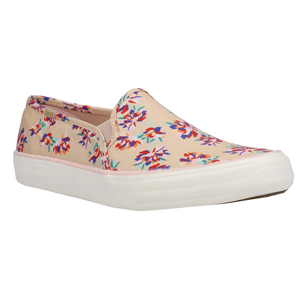 Double Decker Floral Slip On Sneakers