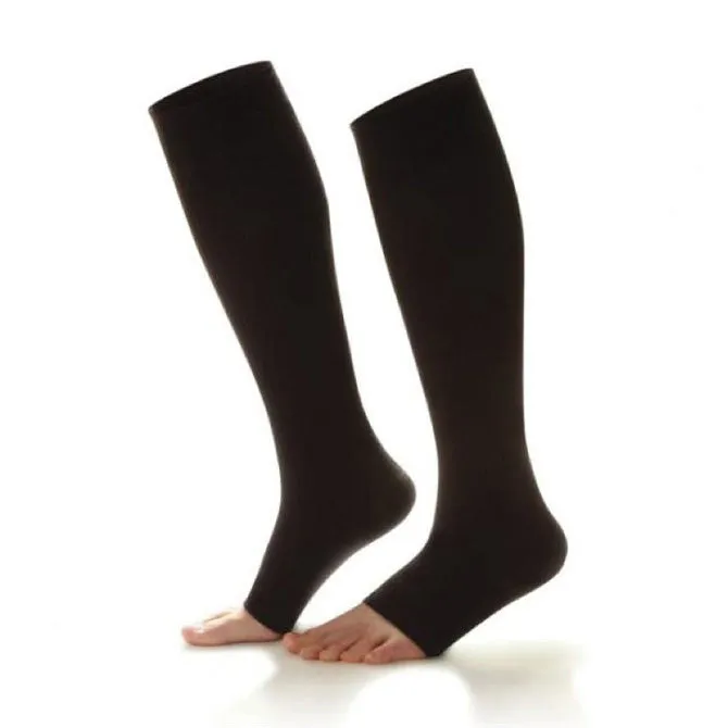 Dr. Comfort Open Toe Knee High Socks 20-30 mmHg