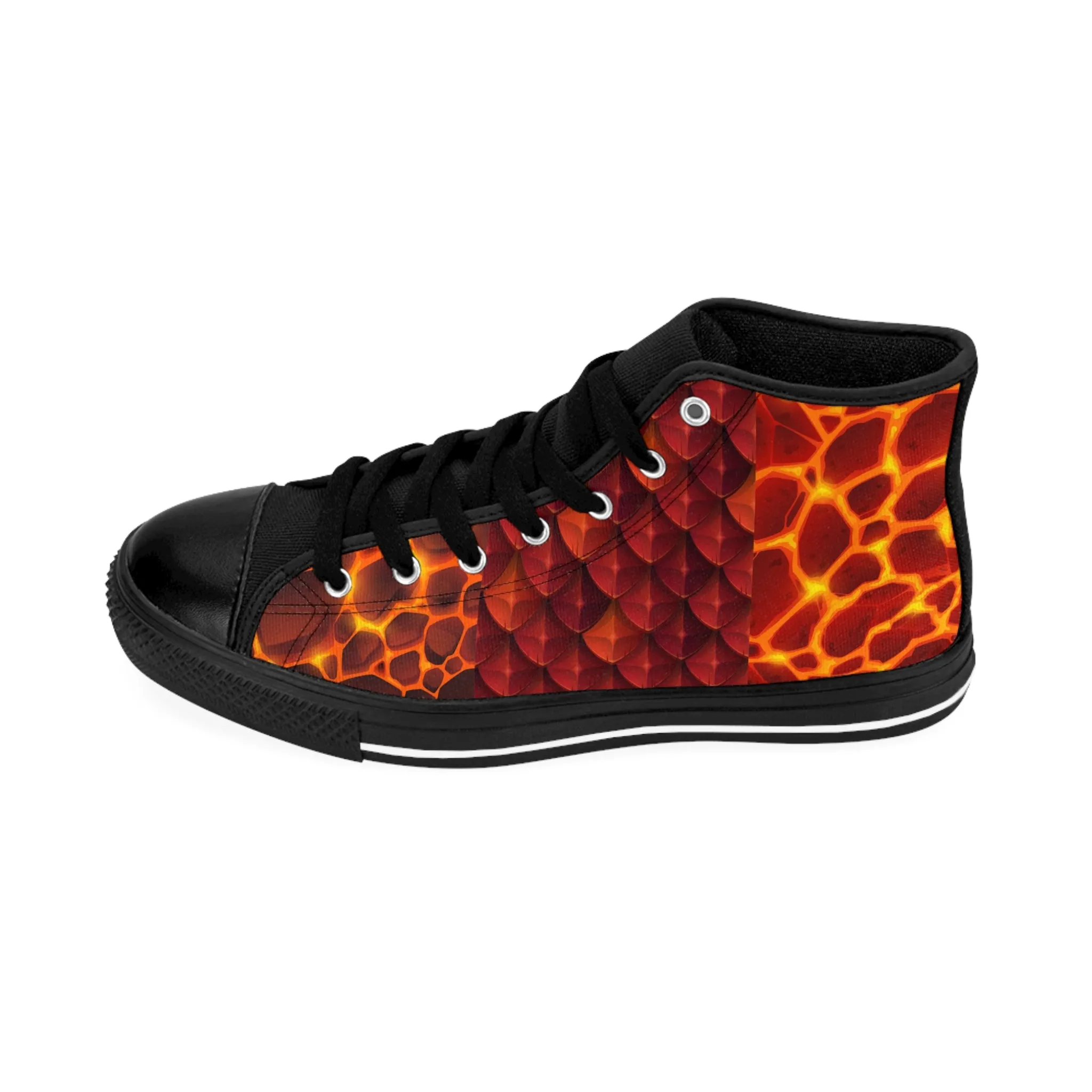 Dragon Lava Skins Women's Classic Sneakers