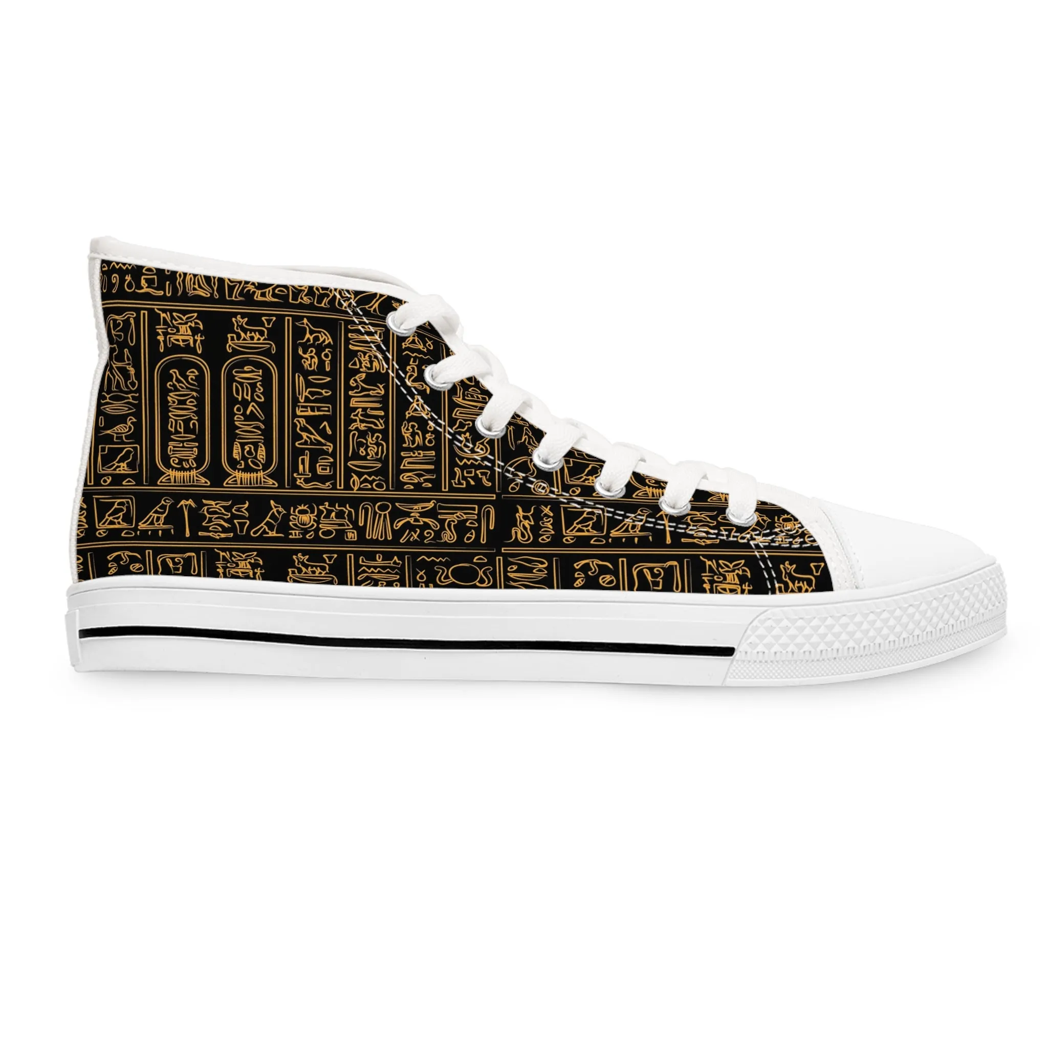 Egyptian Writing Women's High Top Sneakers