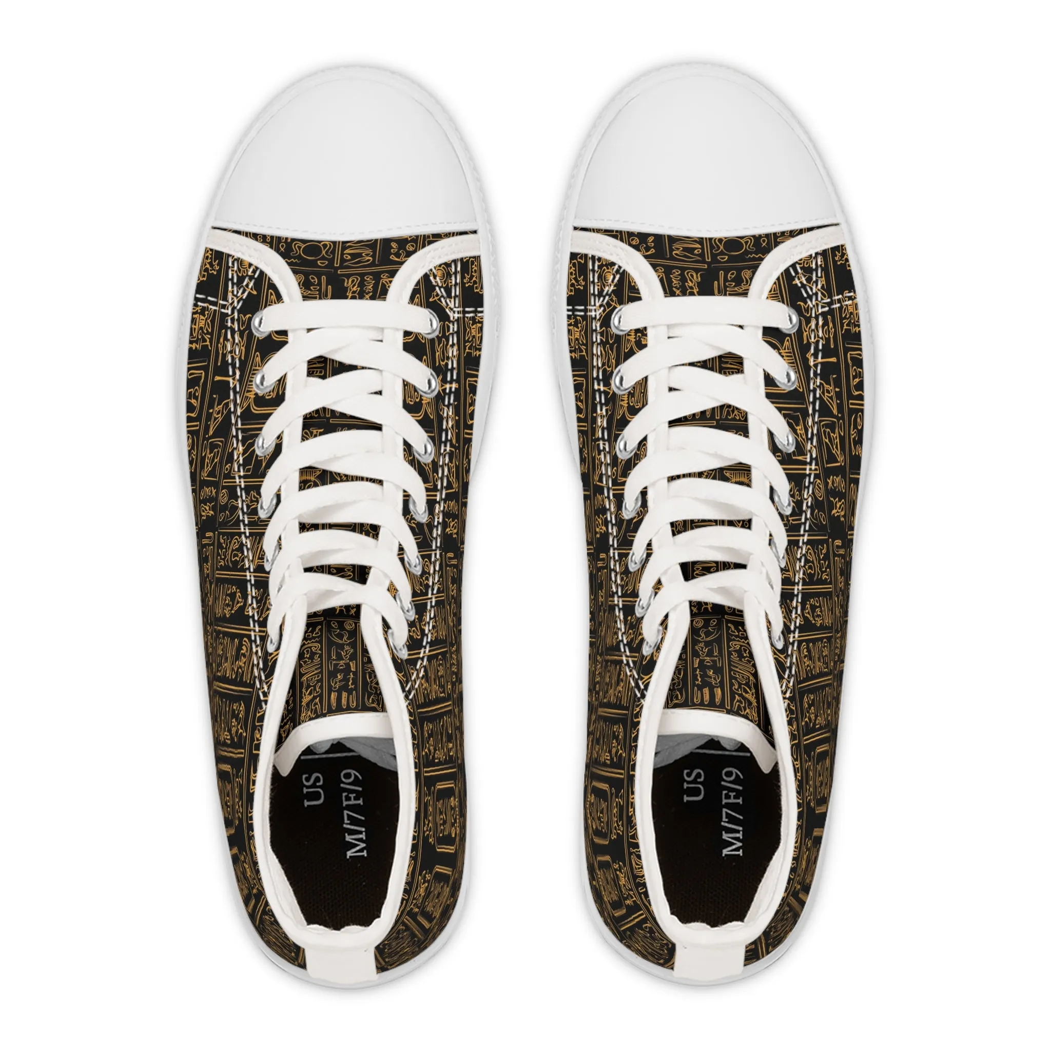 Egyptian Writing Women's High Top Sneakers