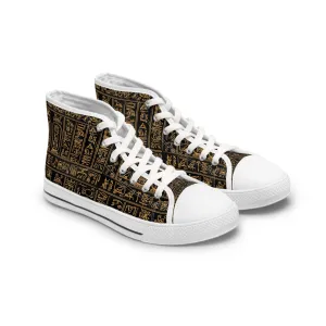 Egyptian Writing Women's High Top Sneakers