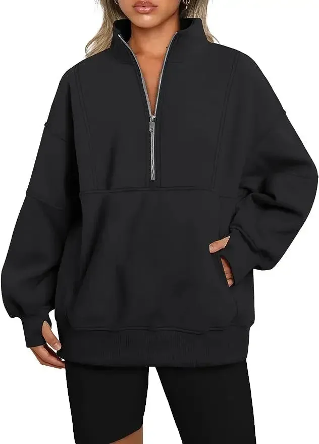 Essential Lounge Fleece Half-Zip Sweatshirts