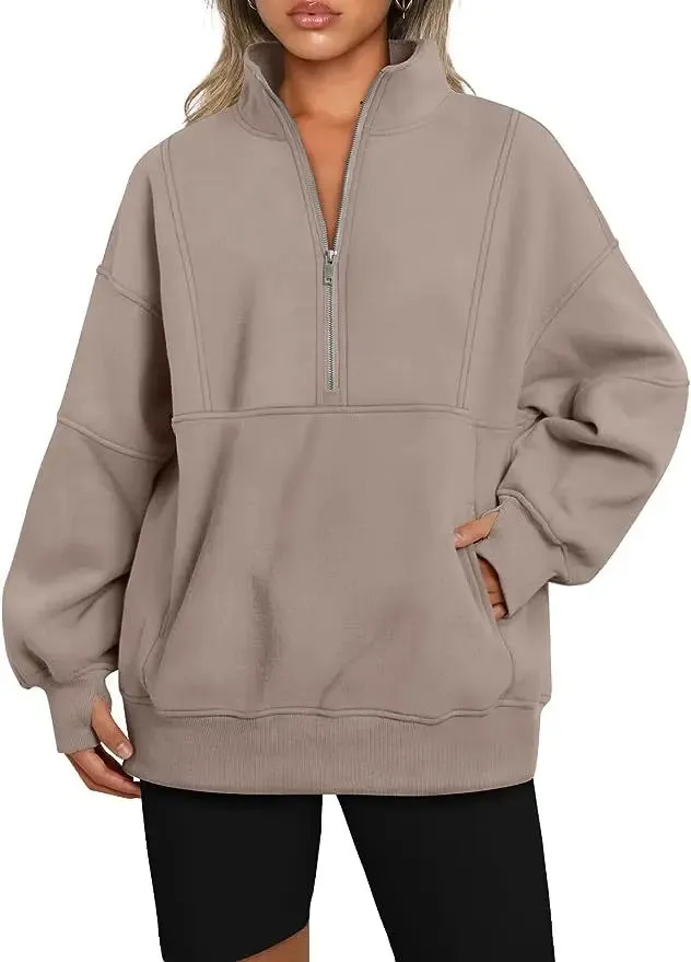 Essential Lounge Fleece Half-Zip Sweatshirts