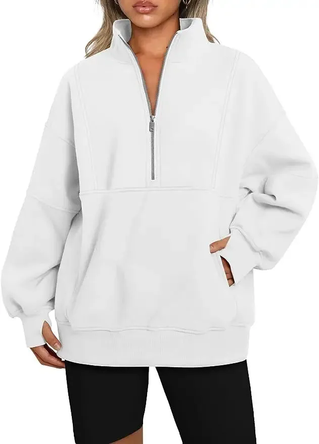 Essential Lounge Fleece Half-Zip Sweatshirts