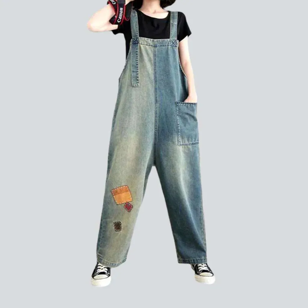 Fashion denim dungaree for women