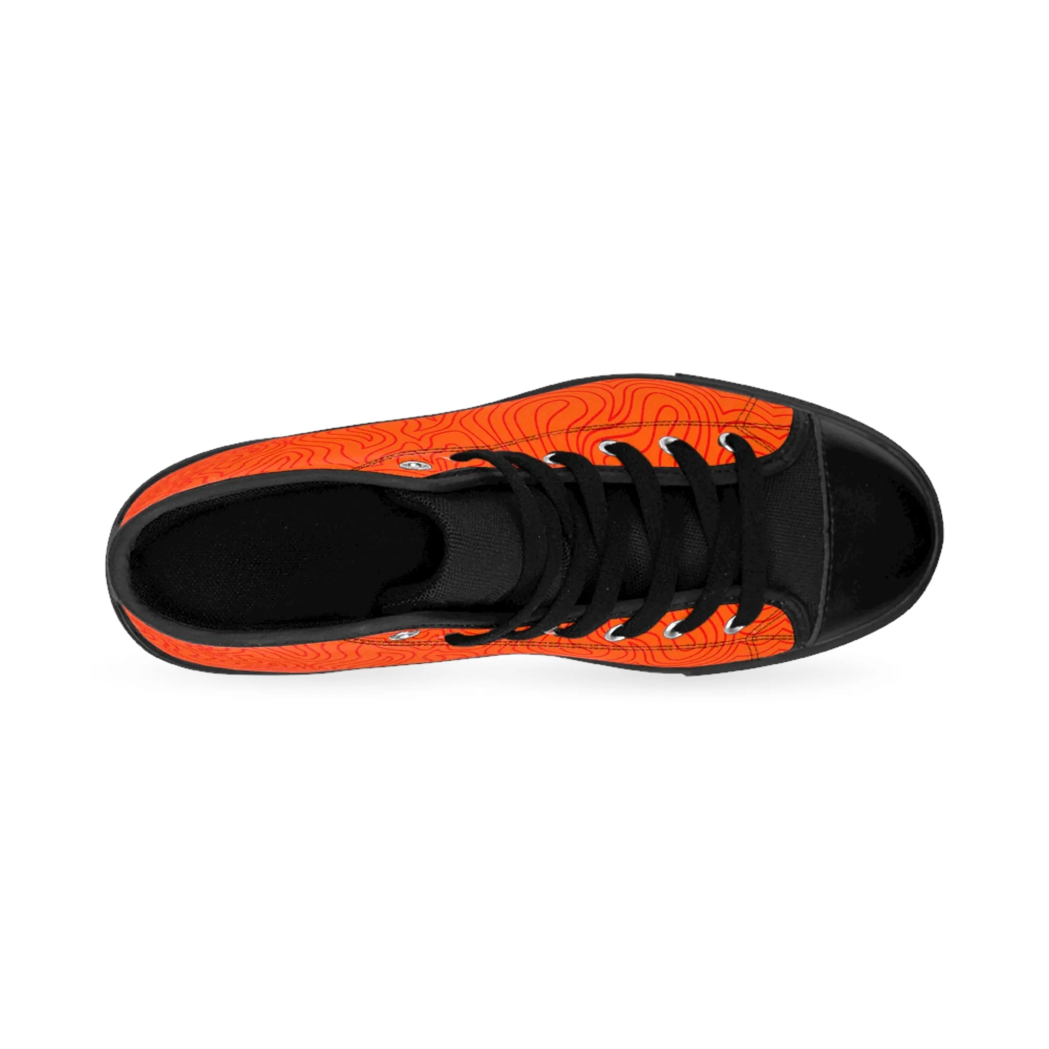 Fire Pattern Men's Classic Sneakers