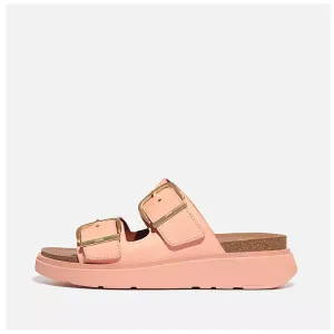 Fitflop Women Gen-Ff Buckle Two-Bar Leather Slides |HE8-A89| Blushy