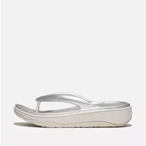 Fitflop Women Relieff Metallic Recovery Toe-Post Sandals |HT5-011| Silver