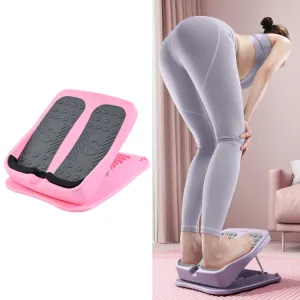 Foldable Tension Plate 9-Speed Adjustable Fitness Tilt Pedal, Specification: Pink