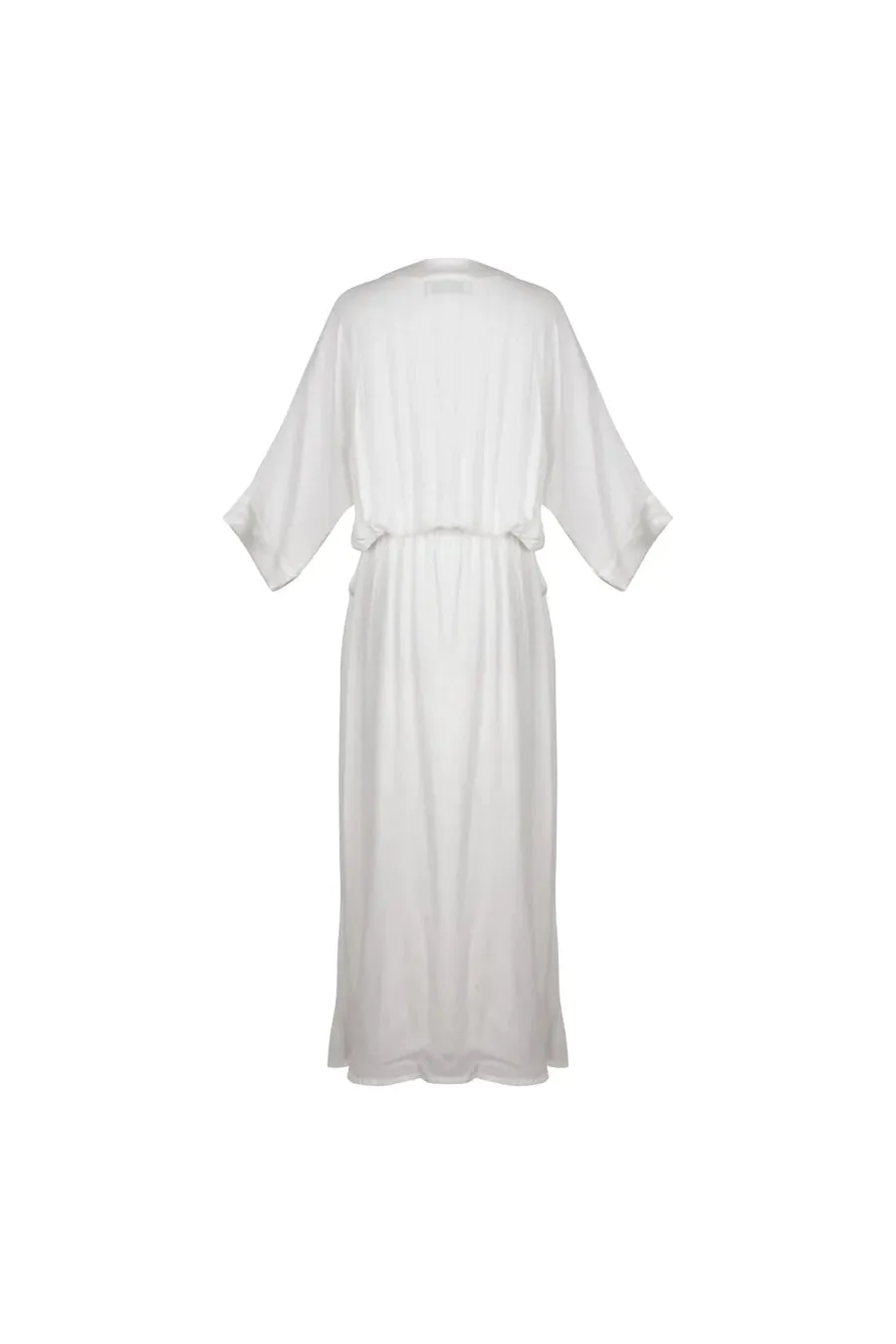 Freya White Elasticised Waist Dress