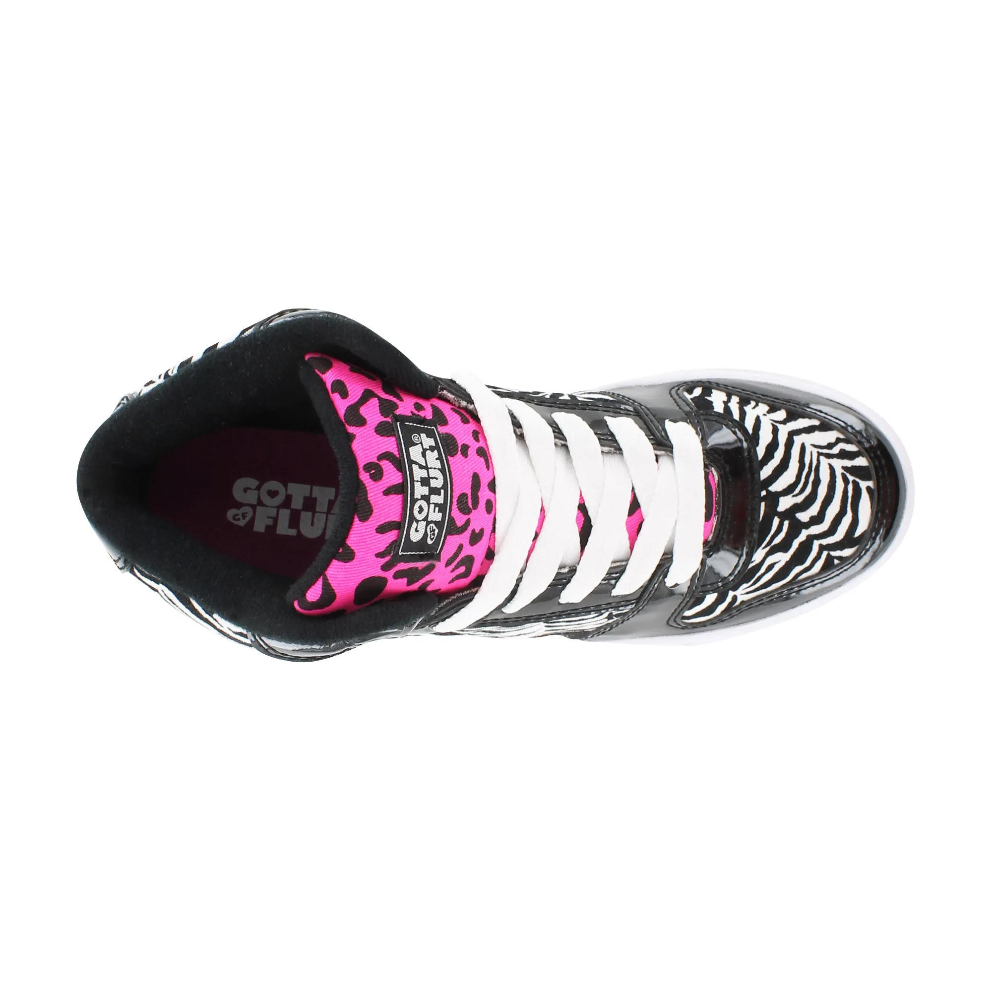 Gotta Flurt Women's Hip Hop VI Black/White/Hot Pink Fashion Dance Sneaker