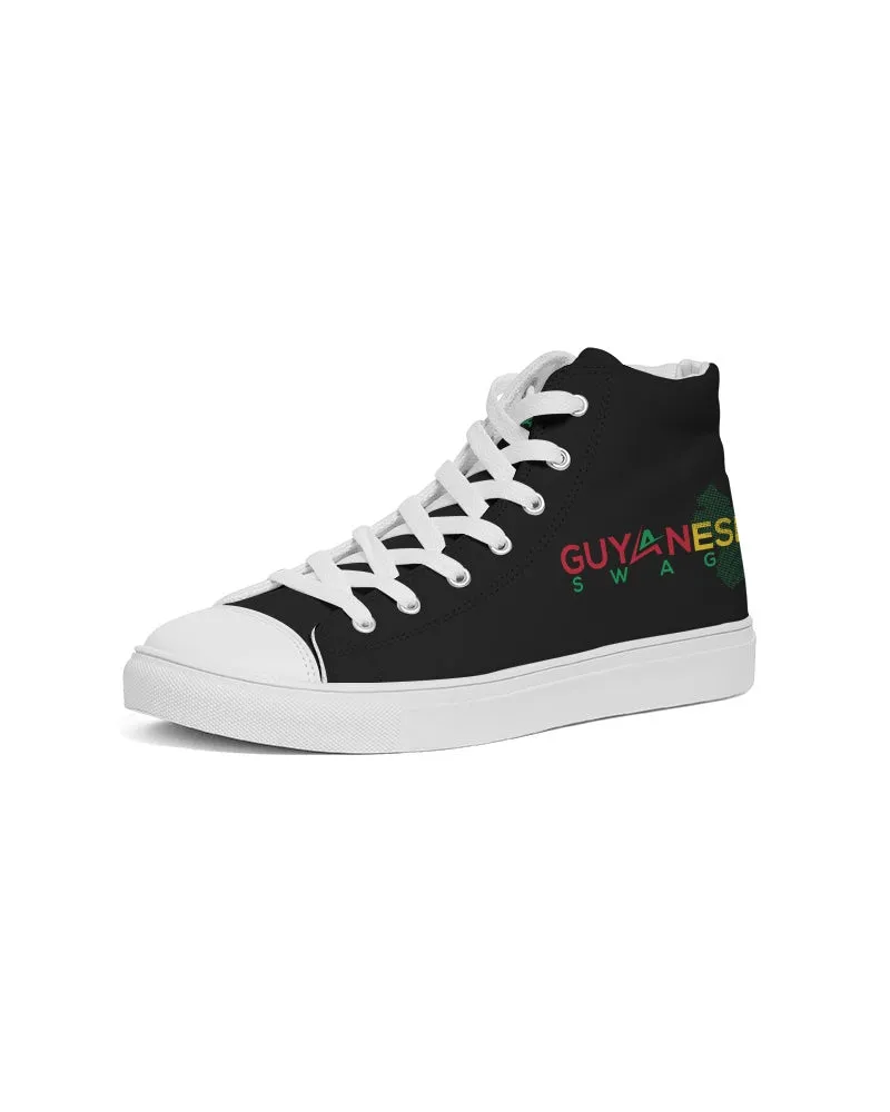 Guyanese Swag Guyana Map Women's Hightop Canvas Sneakers