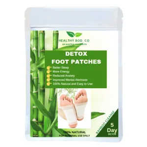 Healthy Bod Bamboo Detox Foot Patches 5 day detox