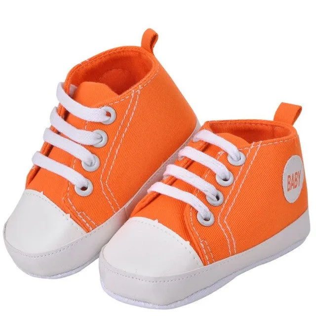 Hot Kids Baby Baby Girl Casual Prewalkers Anti-Slip Soft Crib Cotton Walk Shoes