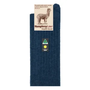 Humphrey Law Alpaca Health Socks - Denim