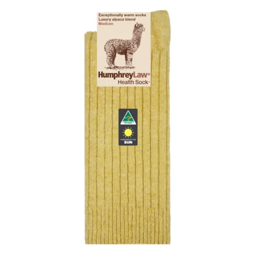 Humphrey Law Alpaca Health Socks - Empire Yellow