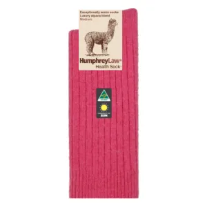 Humphrey Law Alpaca Health Socks - Fuchsia