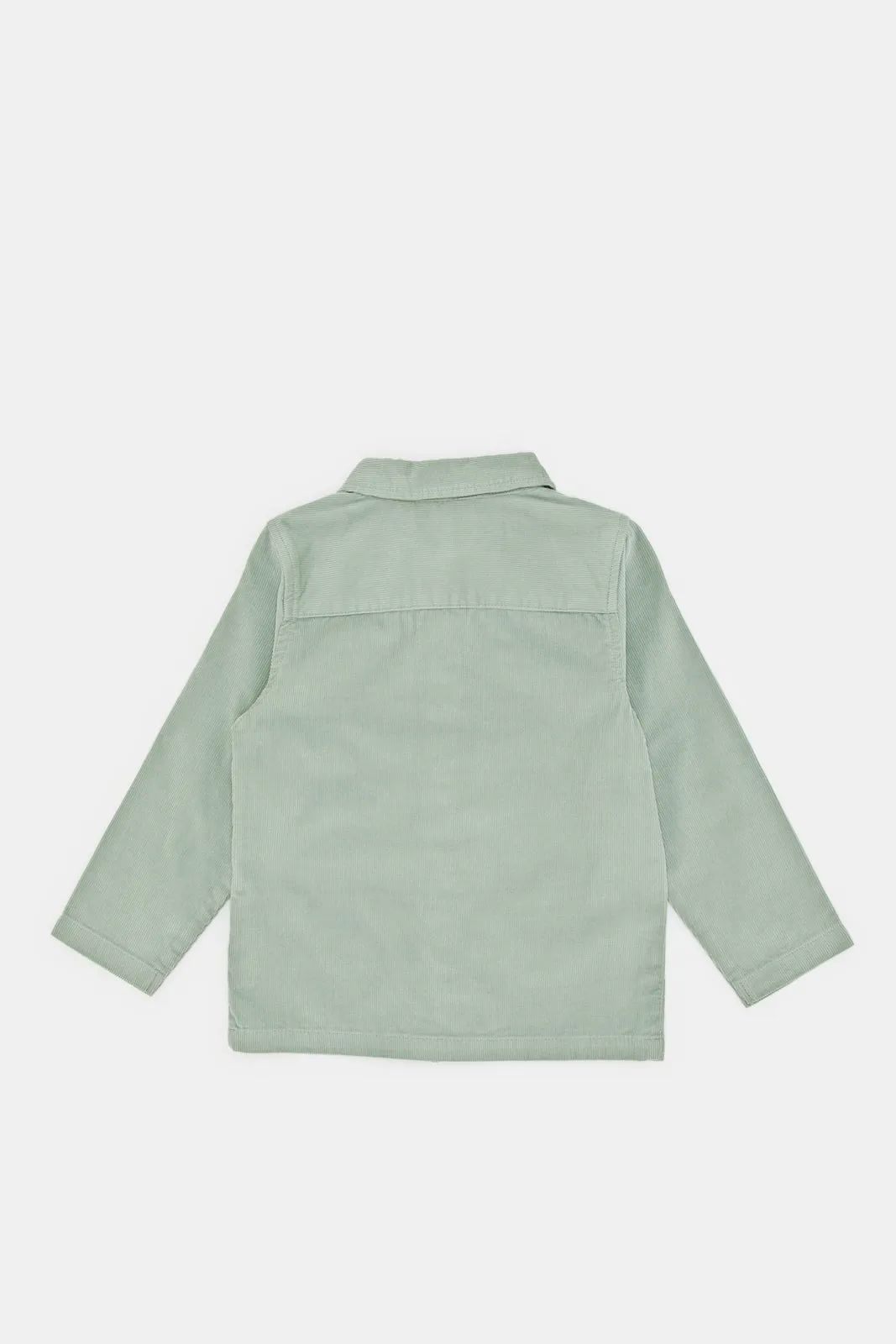 Infant Boys Teal Cord Shirt