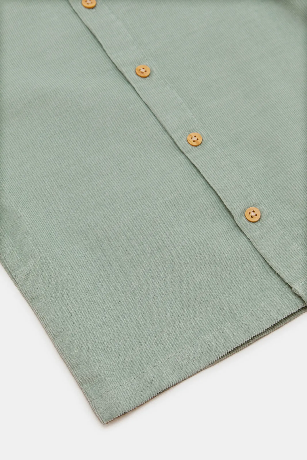 Infant Boys Teal Cord Shirt