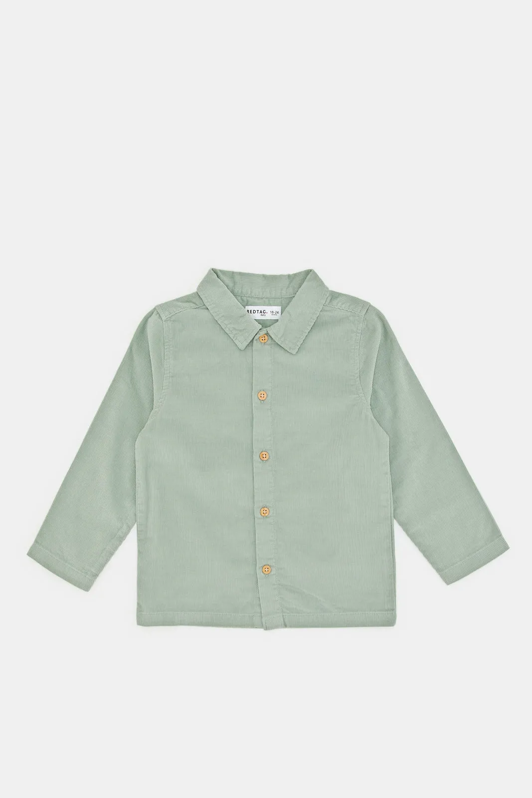 Infant Boys Teal Cord Shirt